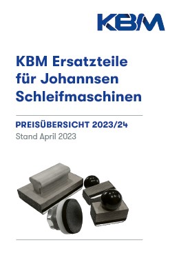 Preisübersicht 2023/24 KBM Ersatzteile für Johannsen Schleifmaschinen